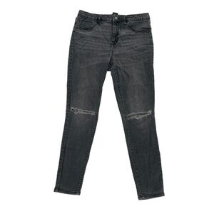 Mossimo Supply Co Black High Rise Distressed Jeggings Size 12 (31) Women’s